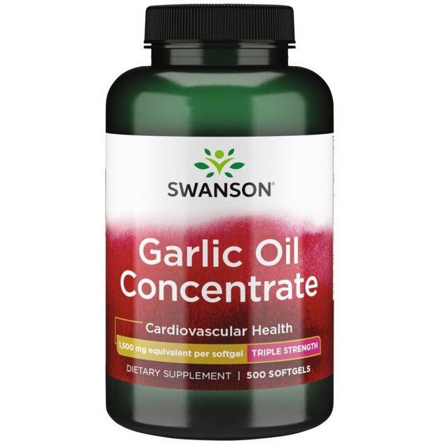 Czosnek Swanson Garlic Oil Concentrate 1500 mg 500 softgels - Sklep Witaminki.pl