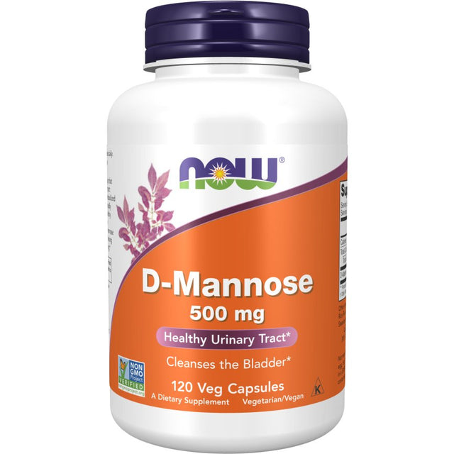 D-Mannoza NOW Foods D-Mannose 500 mg 120 vcaps - Sklep Witaminki.pl