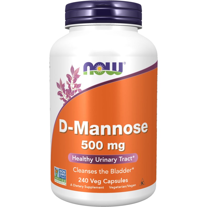 D-Mannoza NOW Foods D-Mannose 500 mg 240 vcaps - Sklep Witaminki.pl