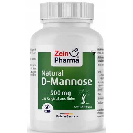 D-Mannoza Zein Pharma Natural D-Mannose 500mg 60 caps - Sklep Witaminki.pl