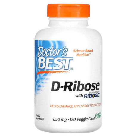 D-Ryboza Doctor's BEST D-Ribose 850 mg 120 vcaps - Sklep Witaminki.pl