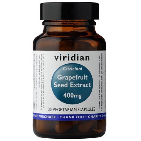 Ekstrakt z Pestek Grejpfruta Viridian Grapefruit Seed Extract 400mg 30 caps - Sklep Witaminki.pl