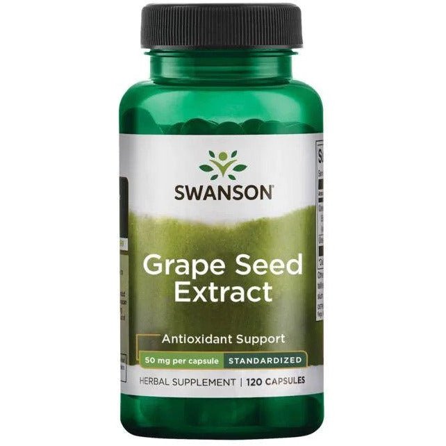 Ekstrakt z Pestek Winogron Swanson Grape Seed Extract 120 caps - Sklep Witaminki.pl