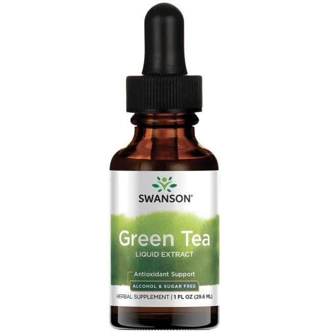 Ekstrakt z Zielonej Herbaty Swanson Green Tea Liquid Extract 29 ml - Sklep Witaminki.pl