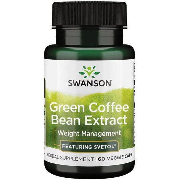 Ekstrakt z Zielonej Kawy Swanson Green Coffee Bean Extract 60 vcaps - Sklep Witaminki.pl