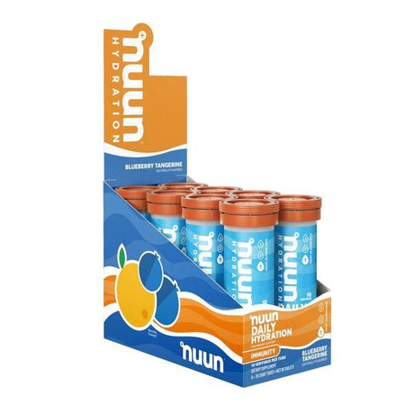 Elektrolity Nuun Daily Hydration Immunity Blueberry Tangerine 8 x 10 count tubes - Sklep Witaminki.pl