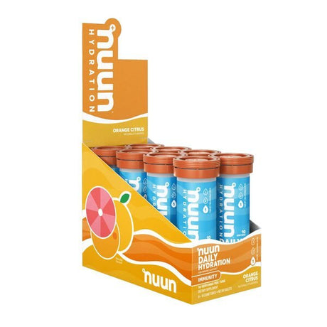 Elektrolity Nuun Daily Hydration Immunity Orange Citrus 8 x 10 count tubes - Sklep Witaminki.pl