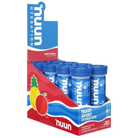 Elektrolity Nuun Sport Hydration Fruit Punch 8 x 10 count tubes - Sklep Witaminki.pl