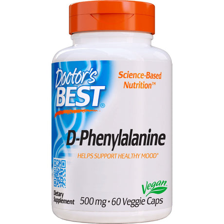Fenyloalanina Doctor's BEST D-Phenylalanine 500 mg 60 vcaps - Sklep Witaminki.pl