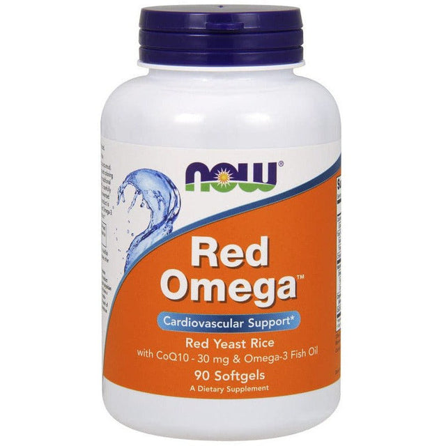 Fermentowany Czerwony Ryż NOW Foods Red Omega (Red Yeast Rice) 90 softgels - Sklep Witaminki.pl