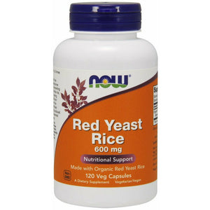 Fermentowany Czerwony Ryż NOW Foods Red Yeast Rice 600 mg 120 vcaps - Sklep Witaminki.pl