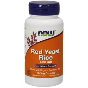 Fermentowany Czerwony Ryż NOW Foods Red Yeast Rice 600 mg 60 vcaps - Sklep Witaminki.pl