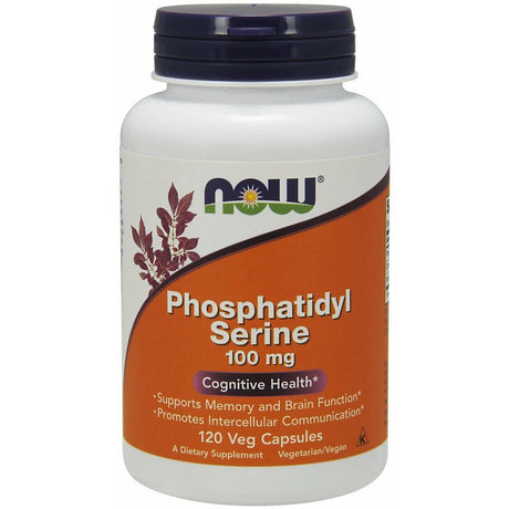 Fosfatydyloseryna NOW Foods Phosphatidyl Serine 100 mg 120 vcaps - Sklep Witaminki.pl