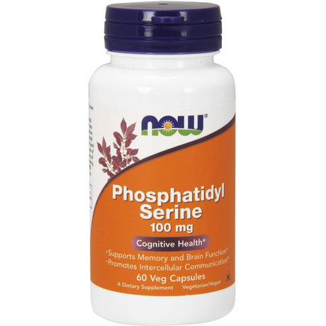 Fosfatydyloseryna NOW Foods Phosphatidyl Serine 100 mg 60 vcaps - Sklep Witaminki.pl