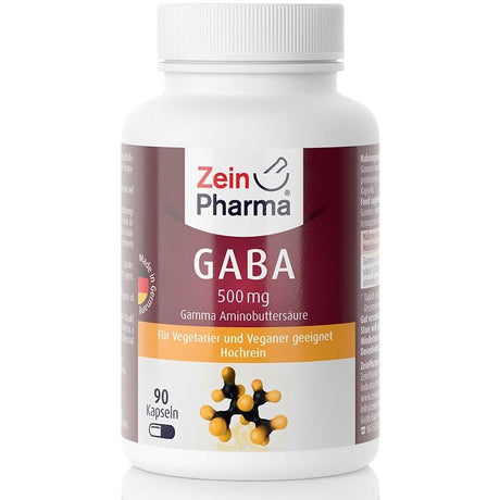 GABA Zein Pharma GABA 500mg 90 caps - Sklep Witaminki.pl