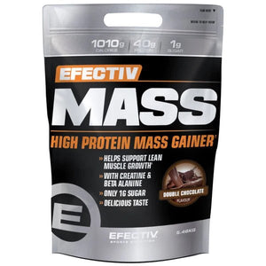 Gainer Efectiv Nutrition Mass Double Chocolate 5400 g - Sklep Witaminki.pl