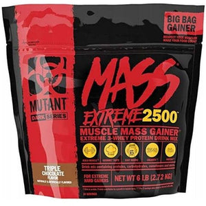 Gainer Mutant Mutant Mass Extreme 2500 Triple Chocolate 2720 g - Sklep Witaminki.pl