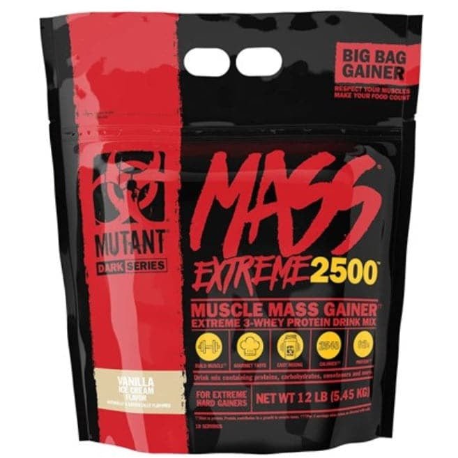 Gainer Mutant Mutant Mass Extreme 2500 Vanilla Ice Cream 5450 g - Sklep Witaminki.pl