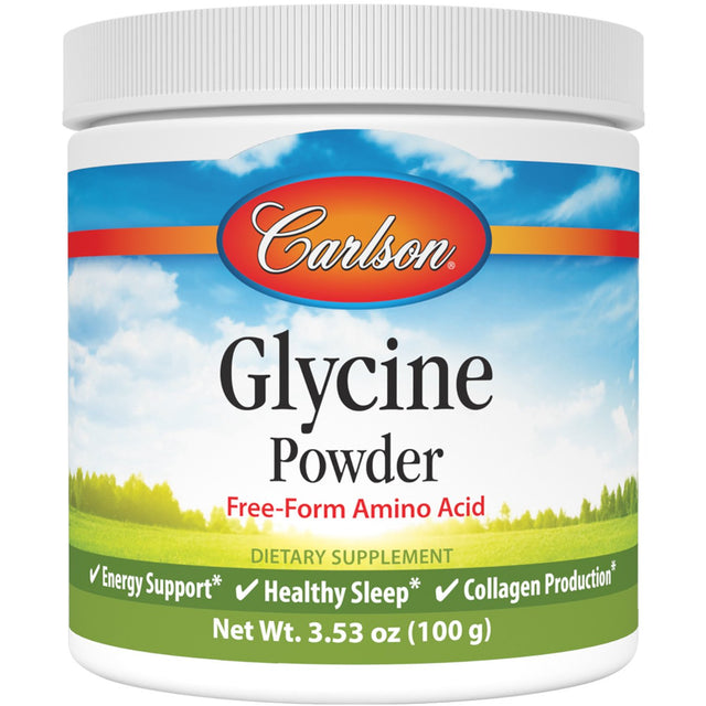 Glicyna Carlson Labs Glycine Amino Acid Powder 100 g - Sklep Witaminki.pl