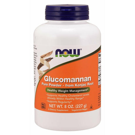 Glukomannan NOW Foods Glucomannan from Konjac Root Pure Powder 227 g - Sklep Witaminki.pl