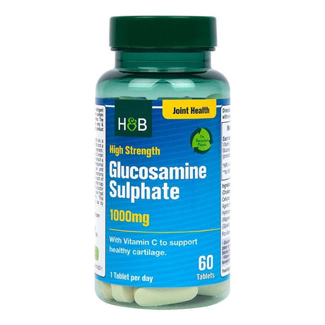 Glukozamina Holland & Barrett Glucosamine Sulphate 1000mg 60 tablets - Sklep Witaminki.pl