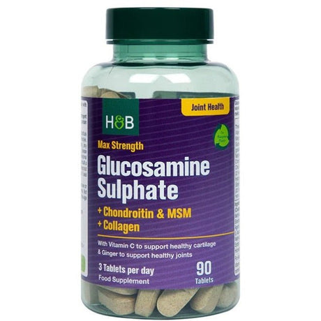 Glukozamina Holland & Barrett Glucosamine Sulphate Max Strength 90 tablets - Sklep Witaminki.pl