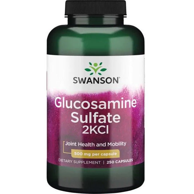 Glukozamina Swanson Glucosamine Sulfate 2KCl 500 mg 250 caps - Sklep Witaminki.pl