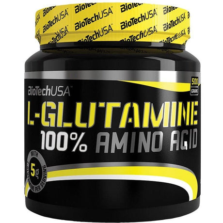 Glutamina BioTechUSA 100% L-Glutamine 500 g Unflavoured - Sklep Witaminki.pl