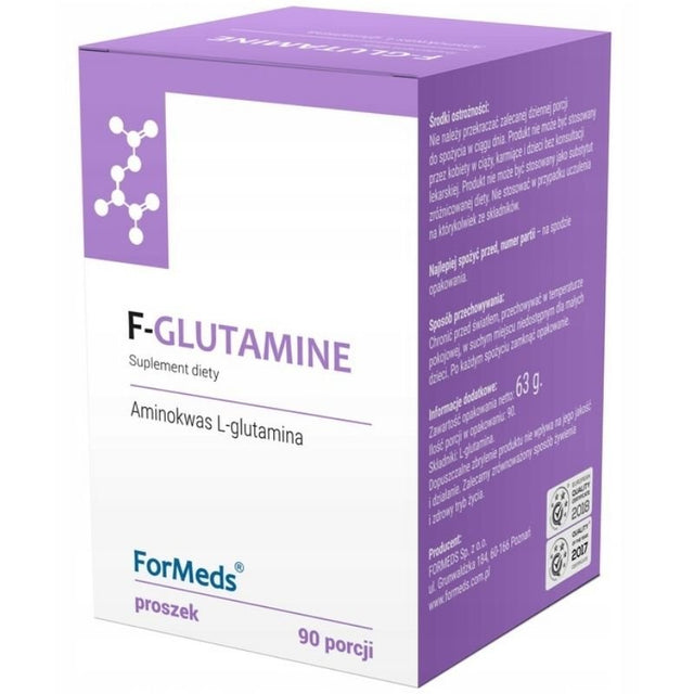 Glutamina ForMeds F-Glutamine 63 g - Sklep Witaminki.pl