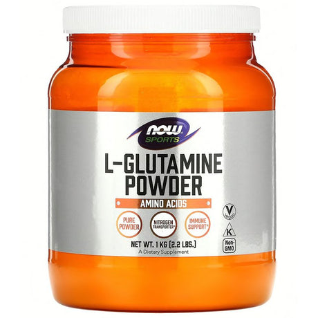 Glutamina NOW Foods L-Glutamine 5000 mg Powder 1000g - Sklep Witaminki.pl