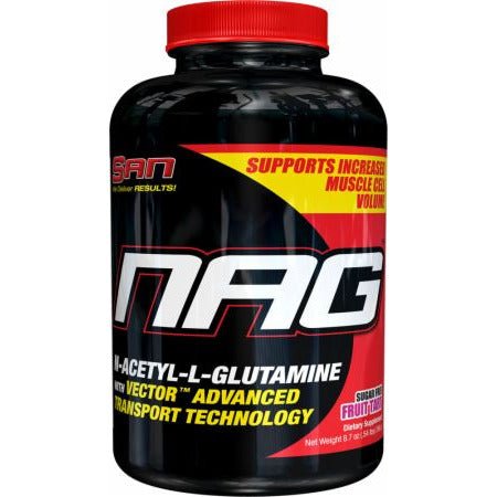 Glutamina SAN NAG (N-Acetyl-L-Glutamine) Fruit Tart 246 g - Sklep Witaminki.pl