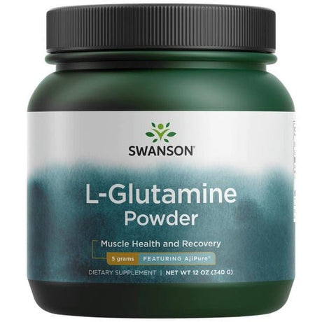 Glutamina Swanson L-Glutamine Powder 340 g - Sklep Witaminki.pl
