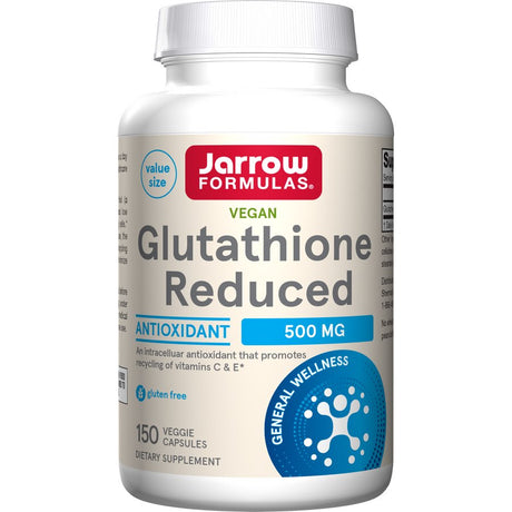 Glutation Jarrow Formulas Glutathione Reduced 500mg 150 vcaps - Sklep Witaminki.pl