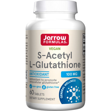 Glutation Jarrow Formulas S-Acetyl L-Glutathione 100 mg 60 tabs - Sklep Witaminki.pl