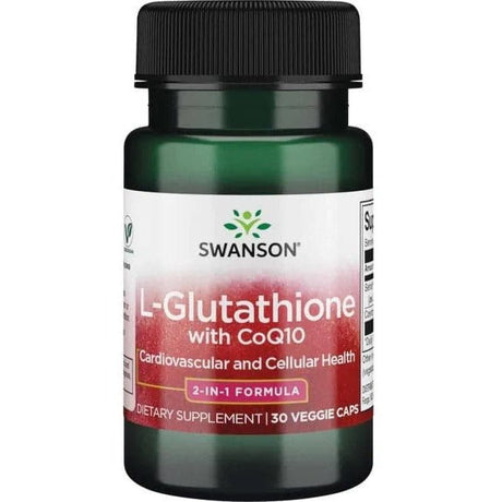 Glutation Swanson L-Glutathione with CoQ10 30 caps - Sklep Witaminki.pl