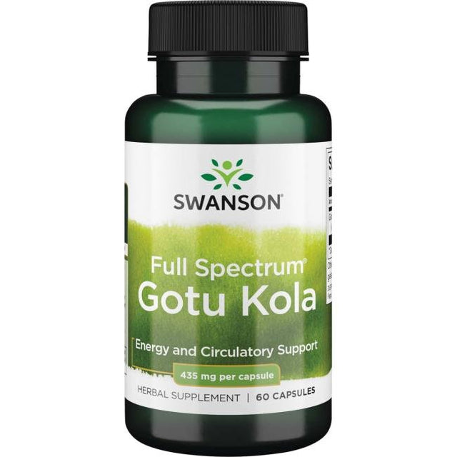 Gotu Kola Swanson Full Spectrum Gotu Kola 435 mg 60 caps - Sklep Witaminki.pl