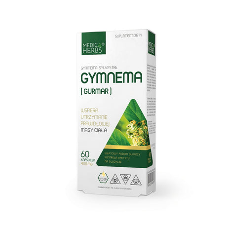 Gurmar Medica Herbs Gymnema (Gurmar) 60 caps - Sklep Witaminki.pl