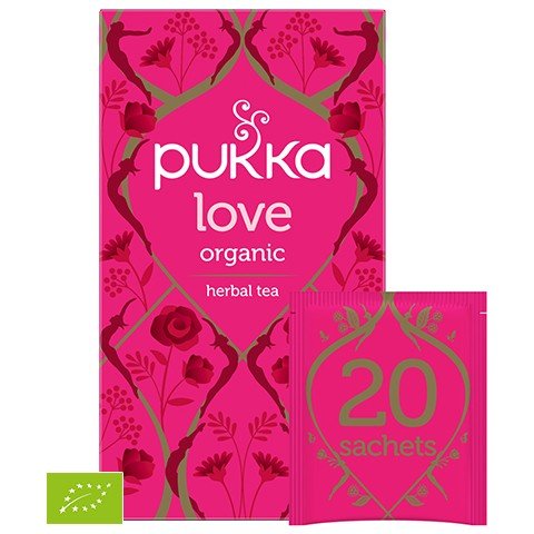 Herbata Pukka Love Organic Tea 20 sachets - Sklep Witaminki.pl