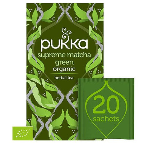 Herbata Pukka Supreme Matcha Green Organic Tea 20 sachets - Sklep Witaminki.pl