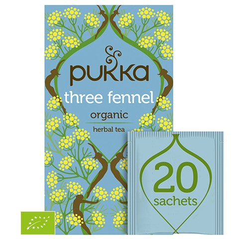 Herbata Pukka Three Fennel Organic Tea 20 sachets - Sklep Witaminki.pl