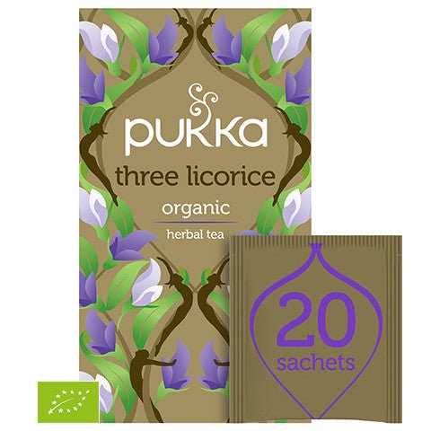 Herbata Pukka Three Licorice Organic Tea 20 sachets - Sklep Witaminki.pl