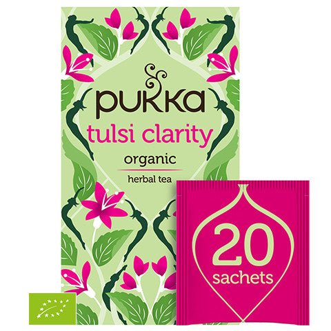 Herbata Pukka Tulsi Clarity Organic Tea 20 sachets - Sklep Witaminki.pl