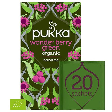 Herbata Pukka Wonder Berry Green Organic Tea 20 sachets - Sklep Witaminki.pl