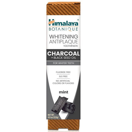 Himalaya Whitening Antiplaque Toothpaste Charcoal + Black Seed Oil Mint 113 g - Sklep Witaminki.pl
