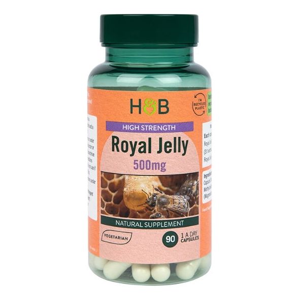 Holland & Barrett High Strength Royal Jelly 500mg 90 caps - Sklep Witaminki.pl