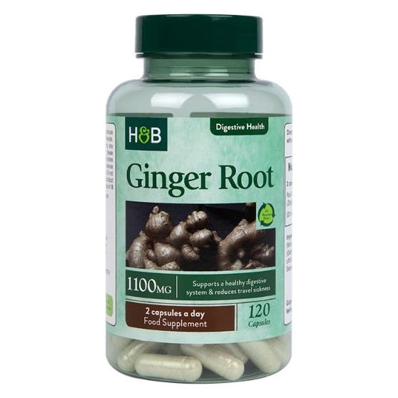 Imbir Lekarski Holland & Barrett Ginger Root 1100mg 120 caps - Sklep Witaminki.pl