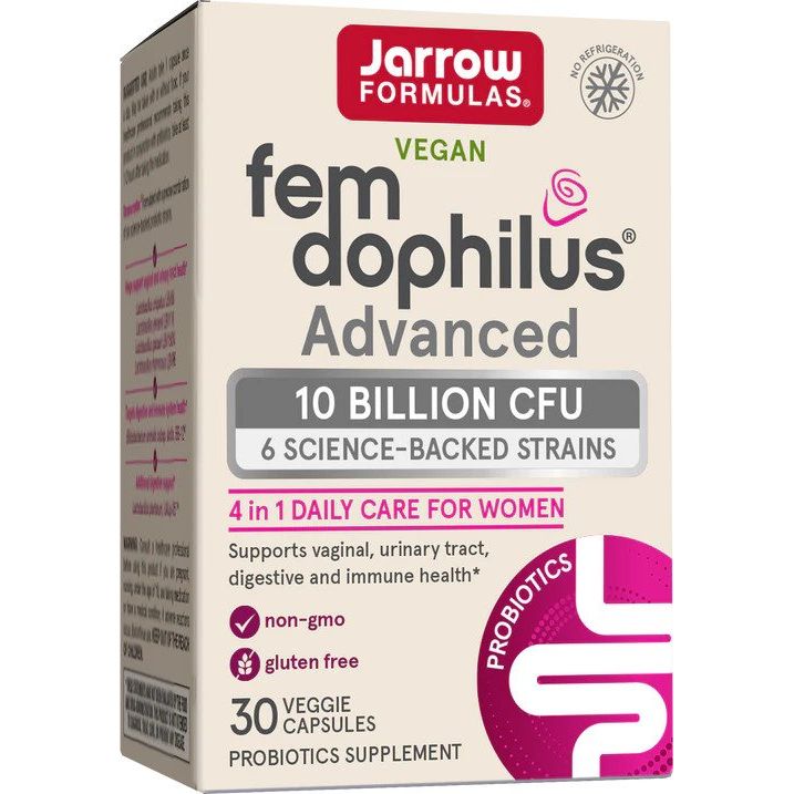 Jarrow Formulas Fem-Dophilus Advanced Shelf Stable 10 Billion CFU 30 vcaps - Sklep Witaminki.pl
