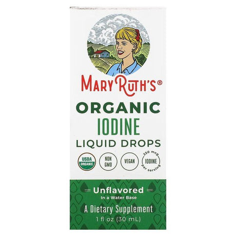 Jod MaryRuth Organics Organic Iodine Liquid Drops 30 ml - Sklep Witaminki.pl