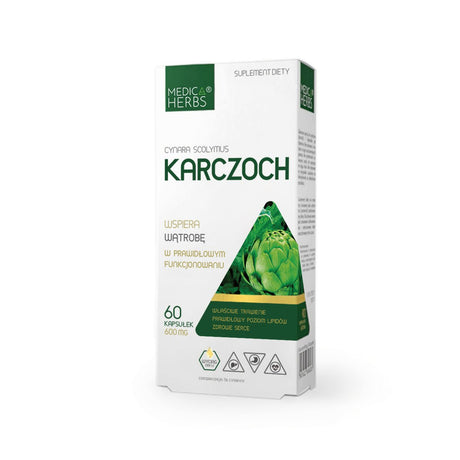 Karczoch Medica Herbs Karczoch 60 caps - Sklep Witaminki.pl