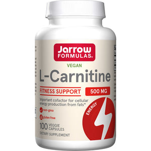 Karnityna Jarrow Formulas L-Carnitine 500 mg 100 caps - Sklep Witaminki.pl